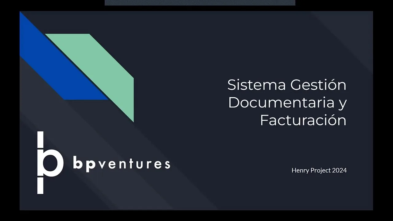 Screenshot of BP Ventures Deliverables System