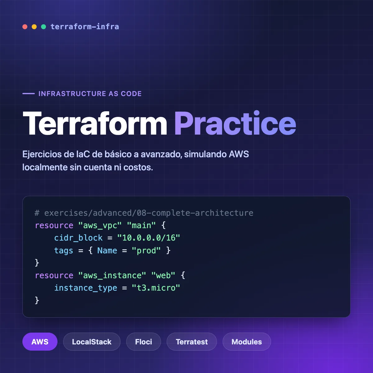 Screenshot of Terraform Infra